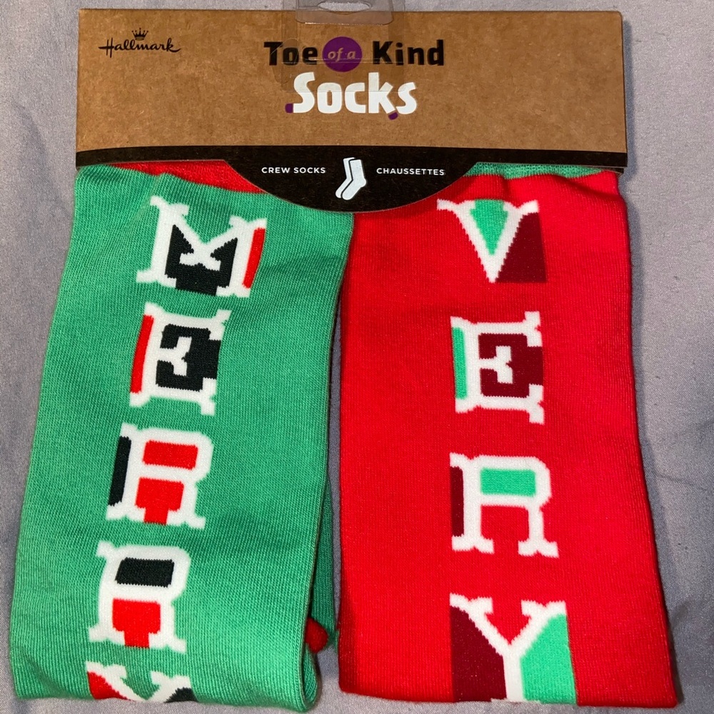 Very Merry christmas toe socks